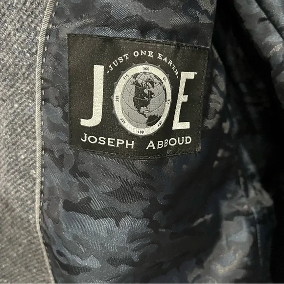 Joseph Abboud Nova Fides Slim Fit Brushed Flannel Wool Blend Blazer Sport 44L - Picture 2 of 8